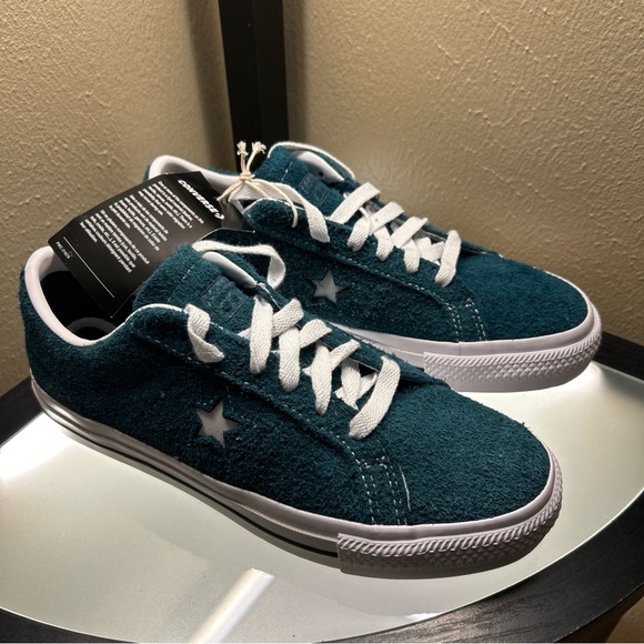 Converse One Star Pro Low Midnight Turquoise Size W/5.5 M/4 A03218C - Picture 3 of 10